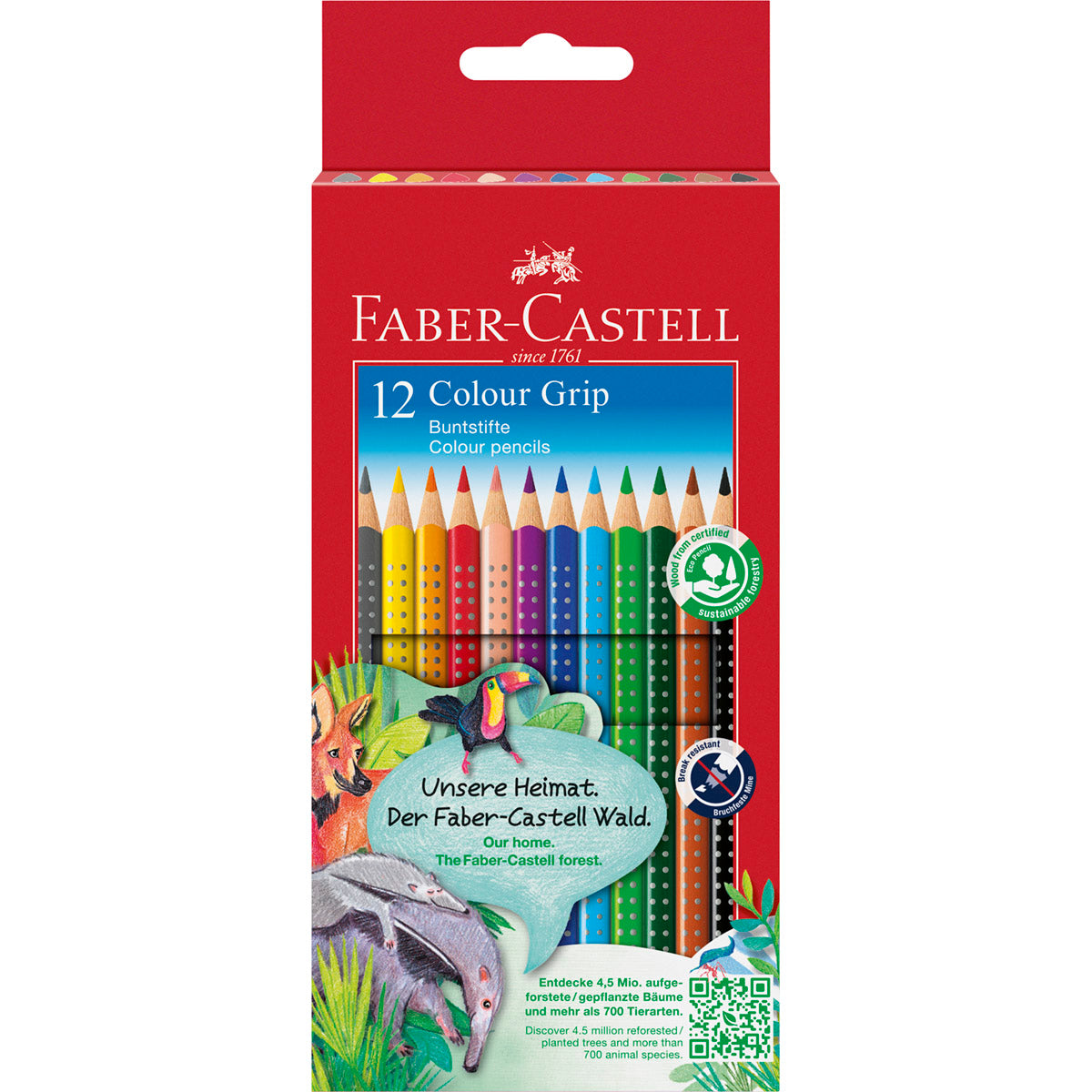 Faber-Castell - Colour Grip Pencils, Set of 12