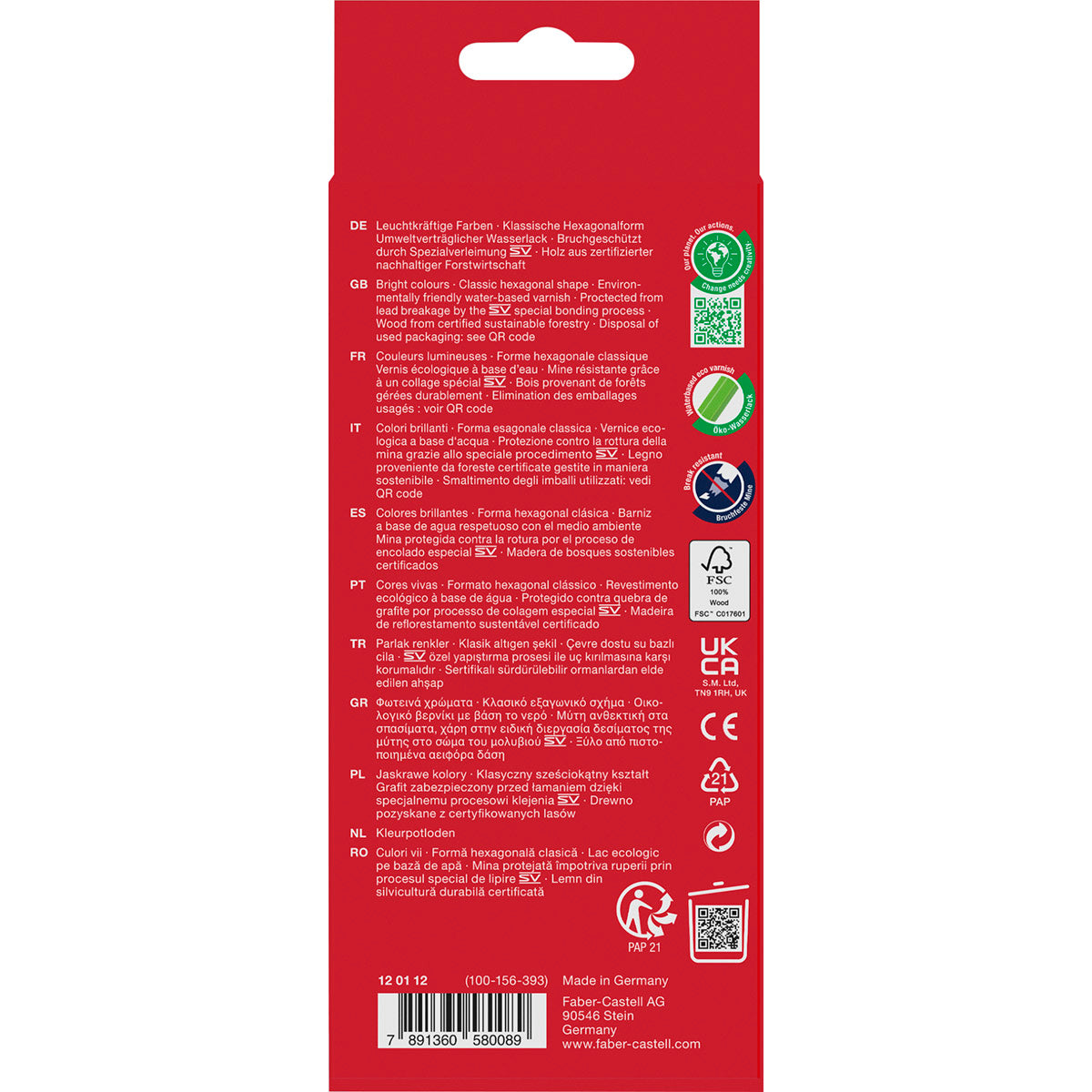 Faber-Castell - Classic Colour Pencils, Set of 12