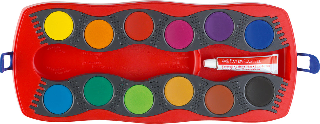 Faber-Castell - Connector Paints, Set of 12, Red