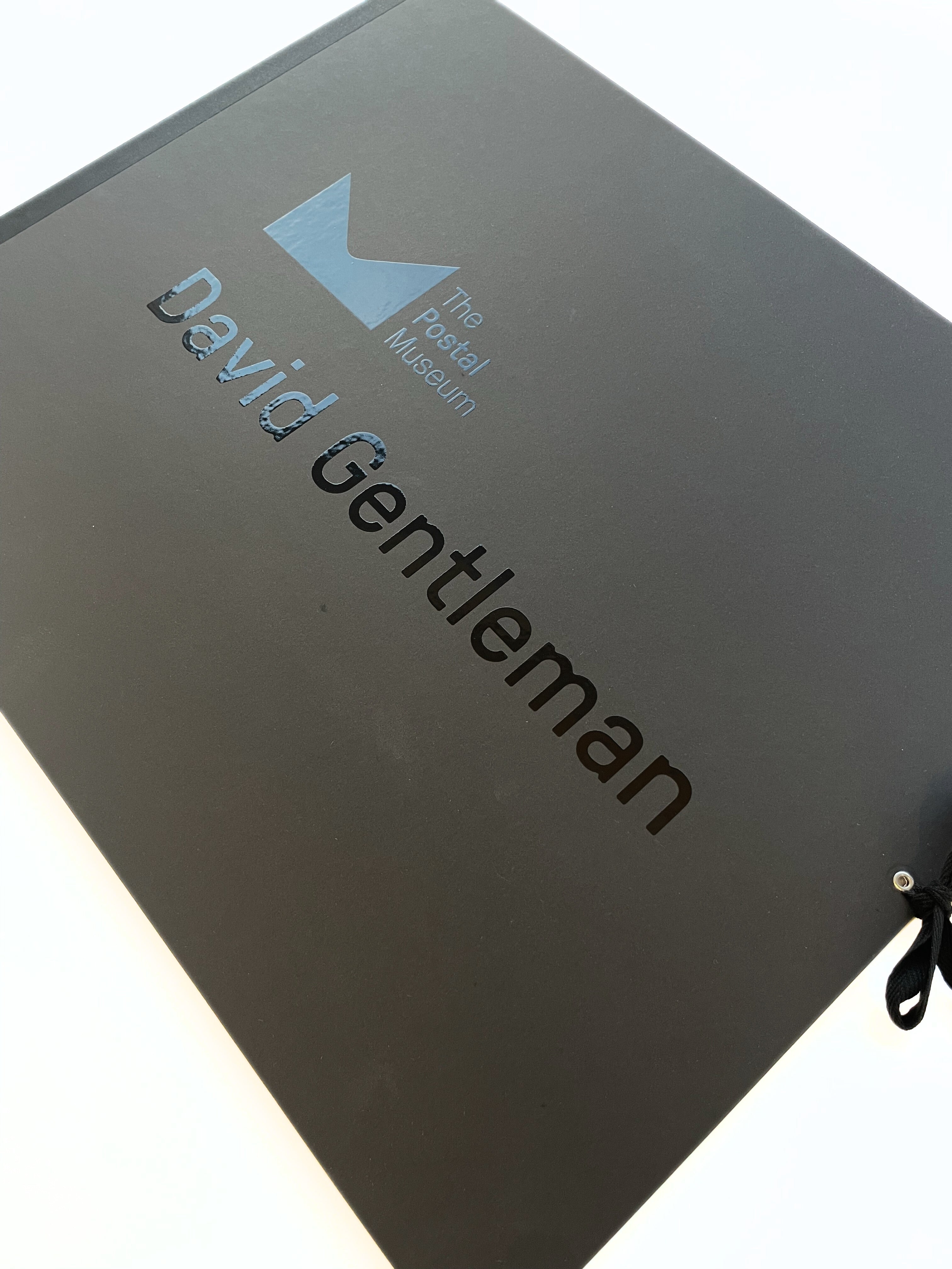 Gloss text on black background