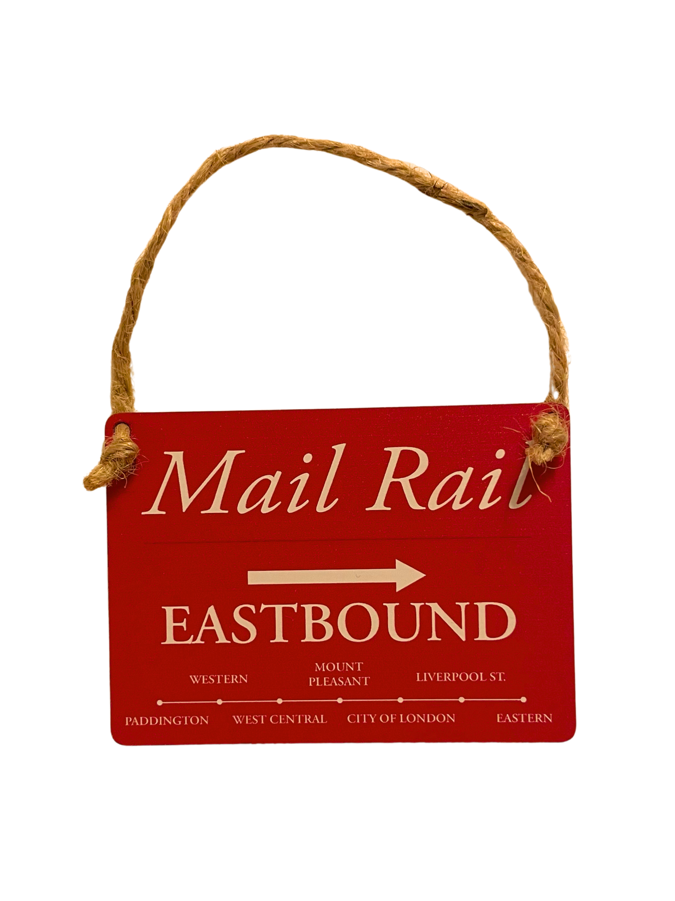 Mail Rail Eastbound Signs