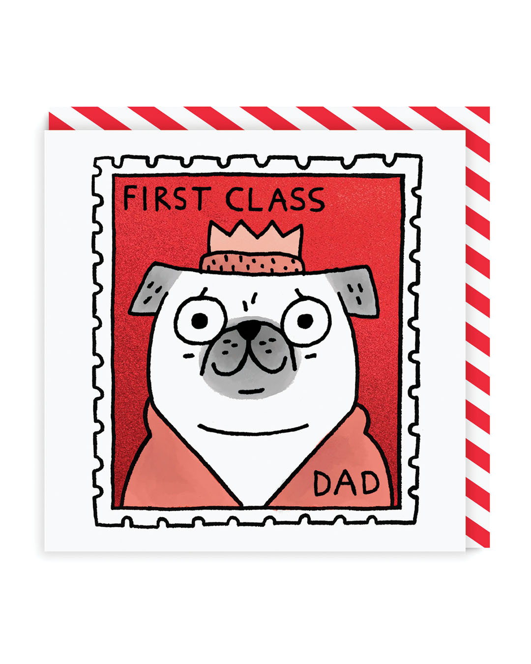 First Class Dad Greetings card
