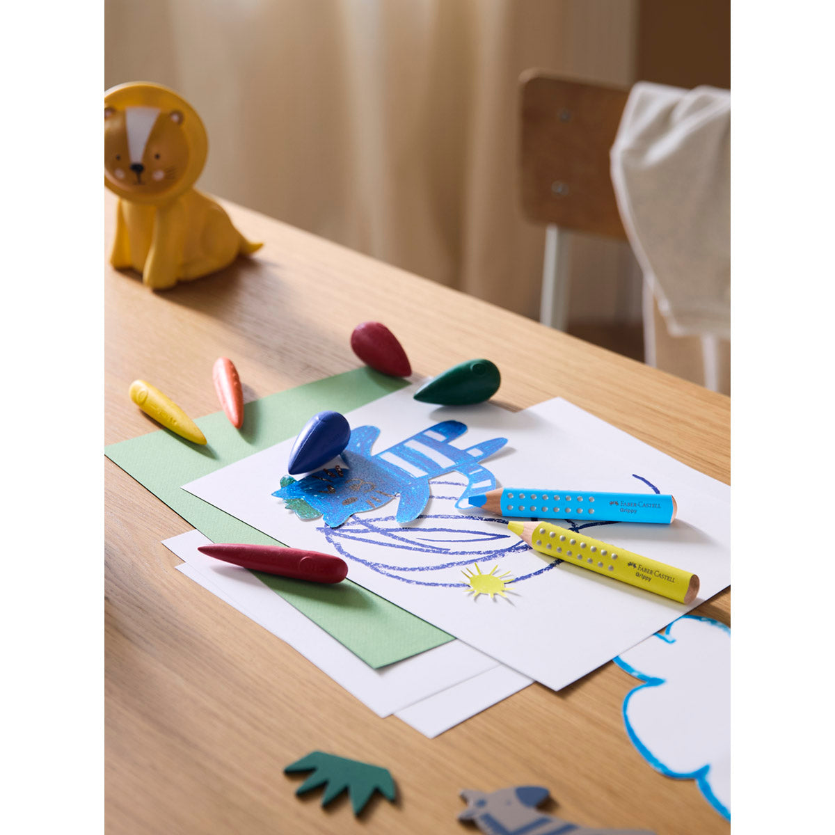 Faber-Castell - Bulb Crayons for Smaller Hands, Set of 4