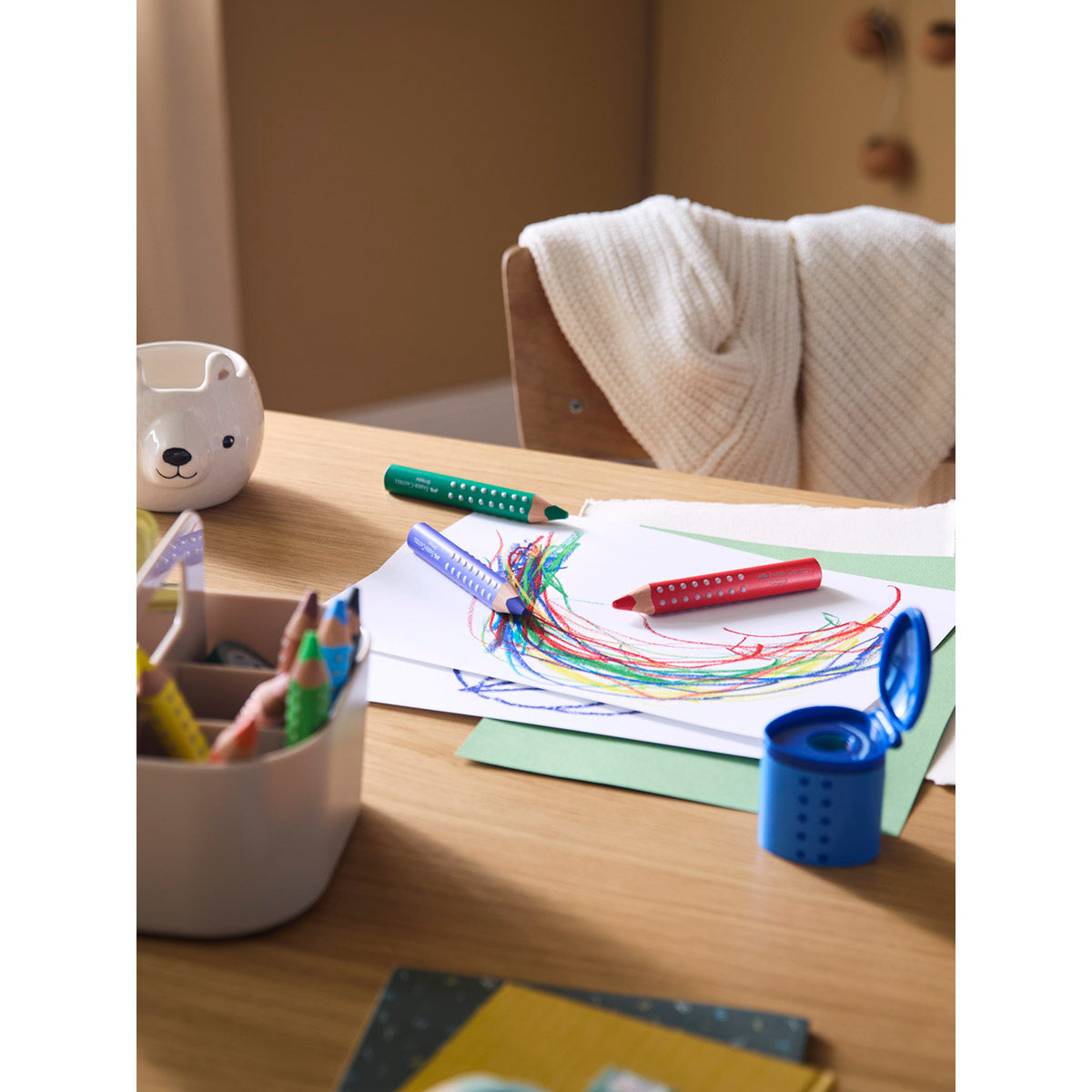 Faber-Castell - Grippy Colour Pencils, Set of 6