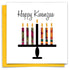 Happy Kwanzaa greetings card using traditional west African prints