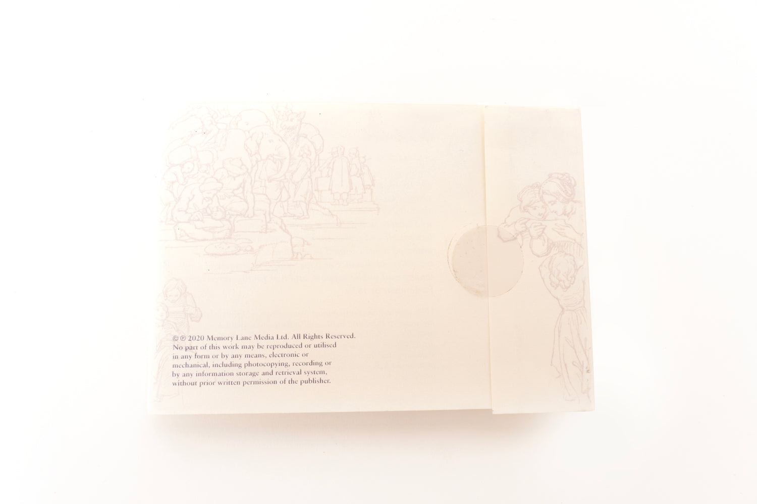 Back View of Mulready Lettersheets Set of Six. Designed by artist William Mulready