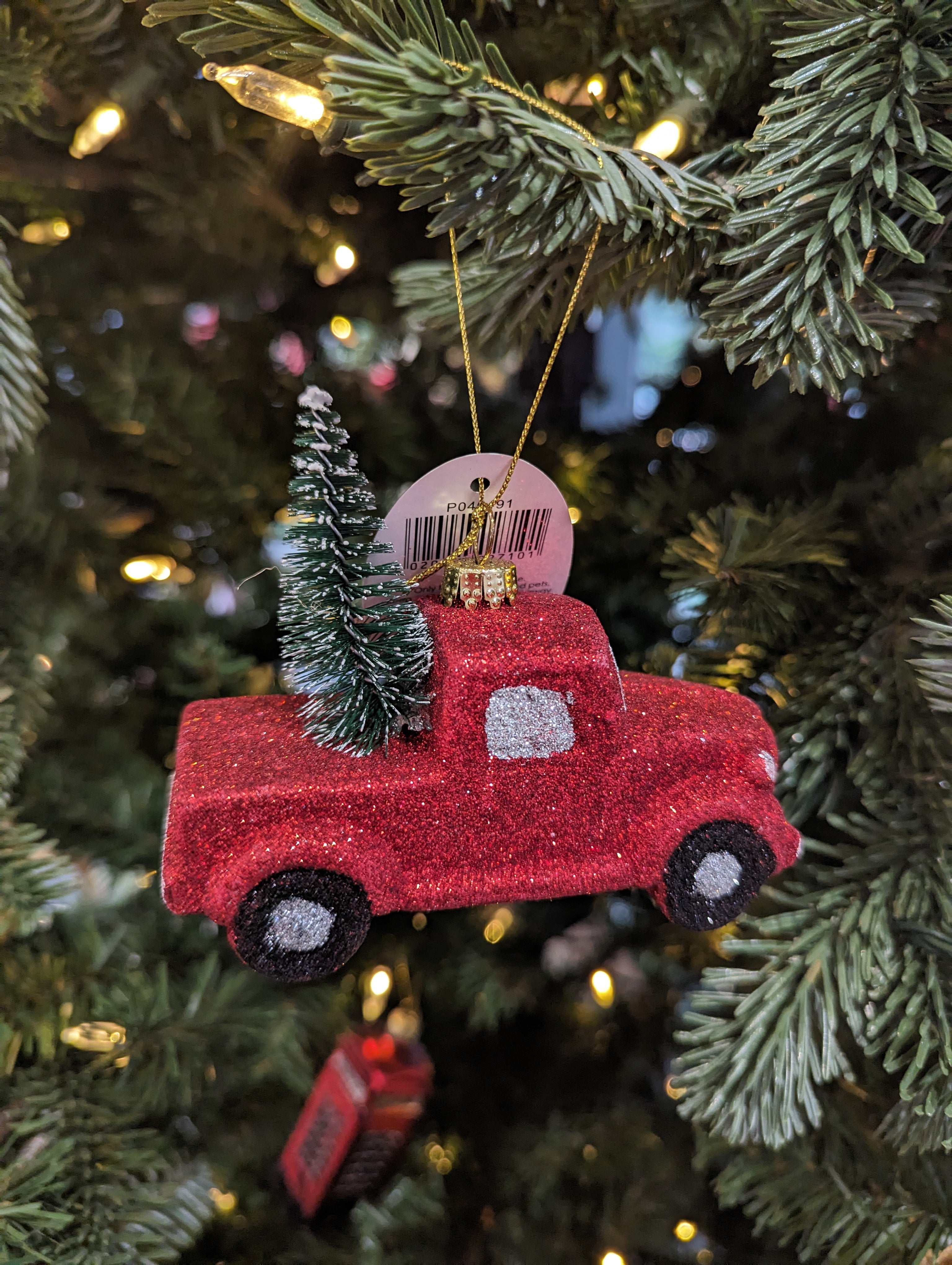 Glitter Truck Hanging Decoration