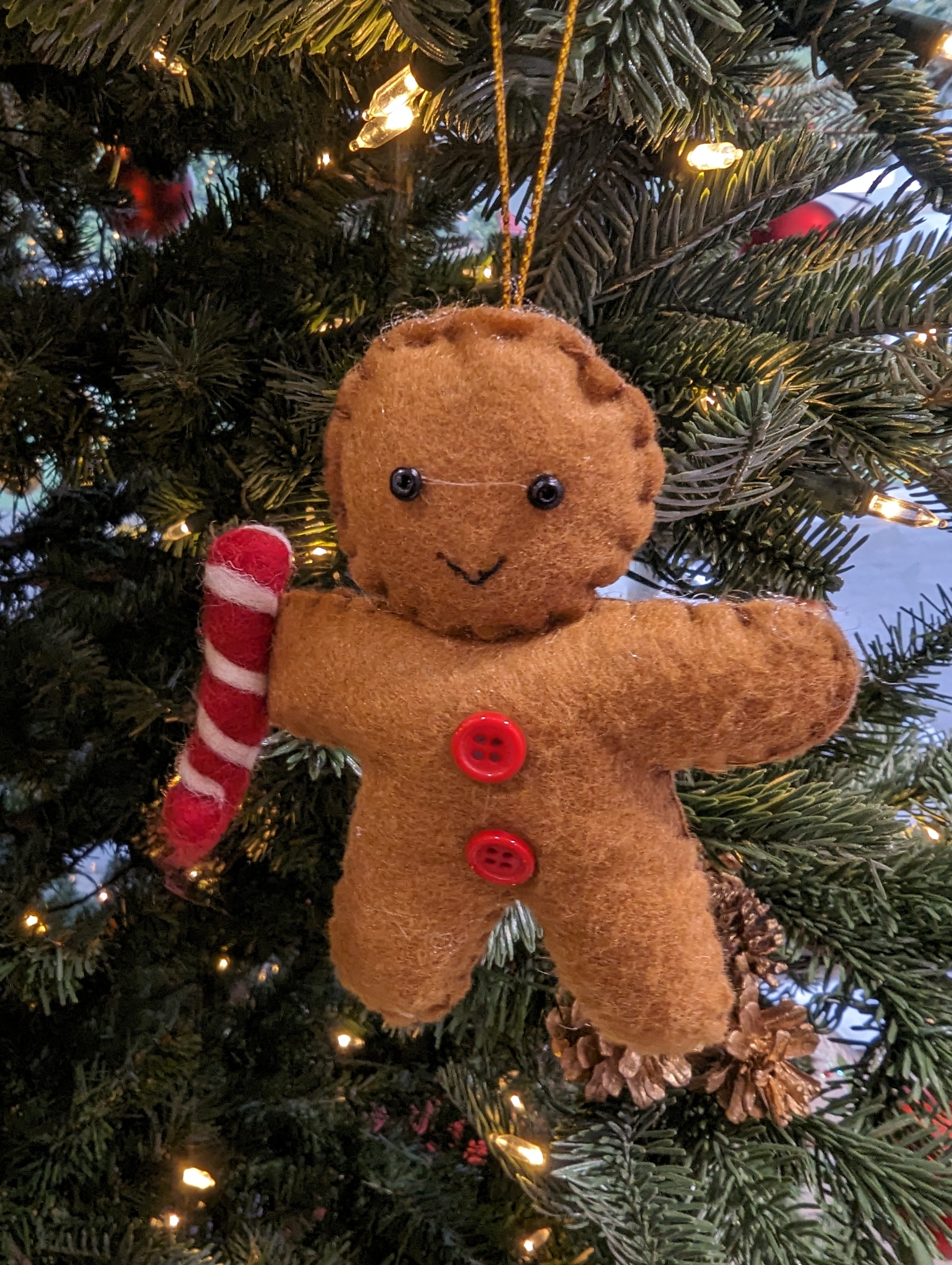 Gingerbread Man cane