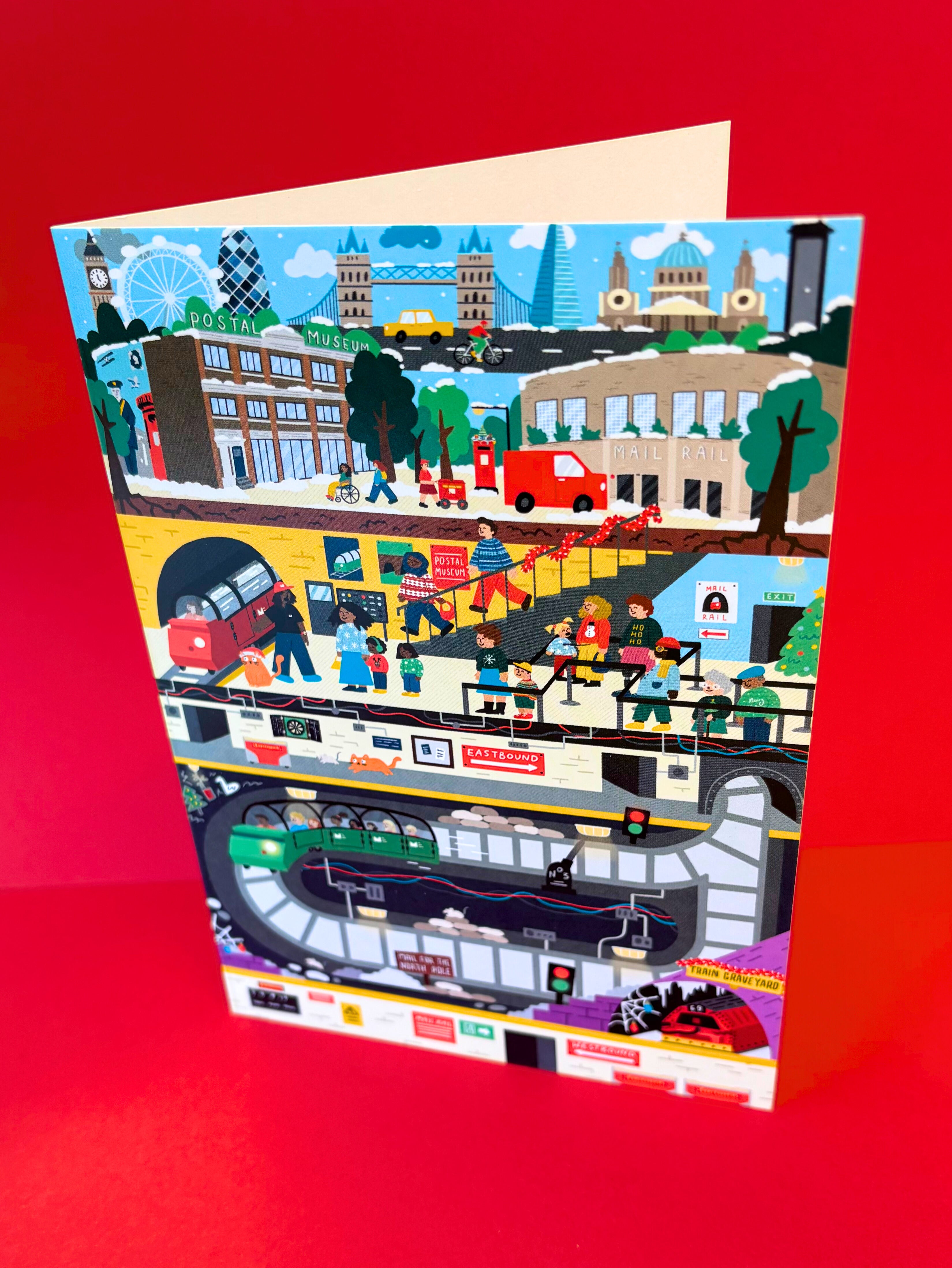 Mail Rail Christmas card pack