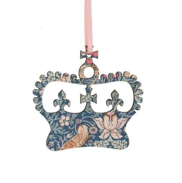 Strawberry Thief Crown Decoration