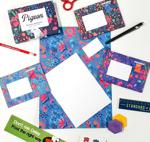 Midnight Garden Pigeon Origami Envelopes