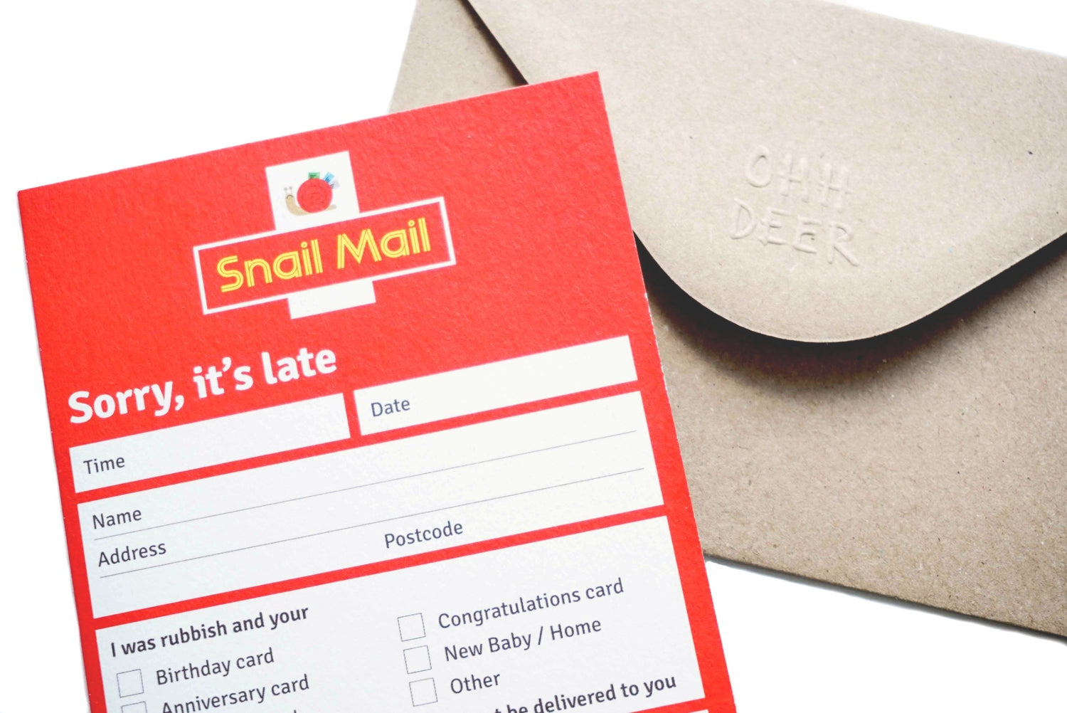 Snail Mail Greetings Card