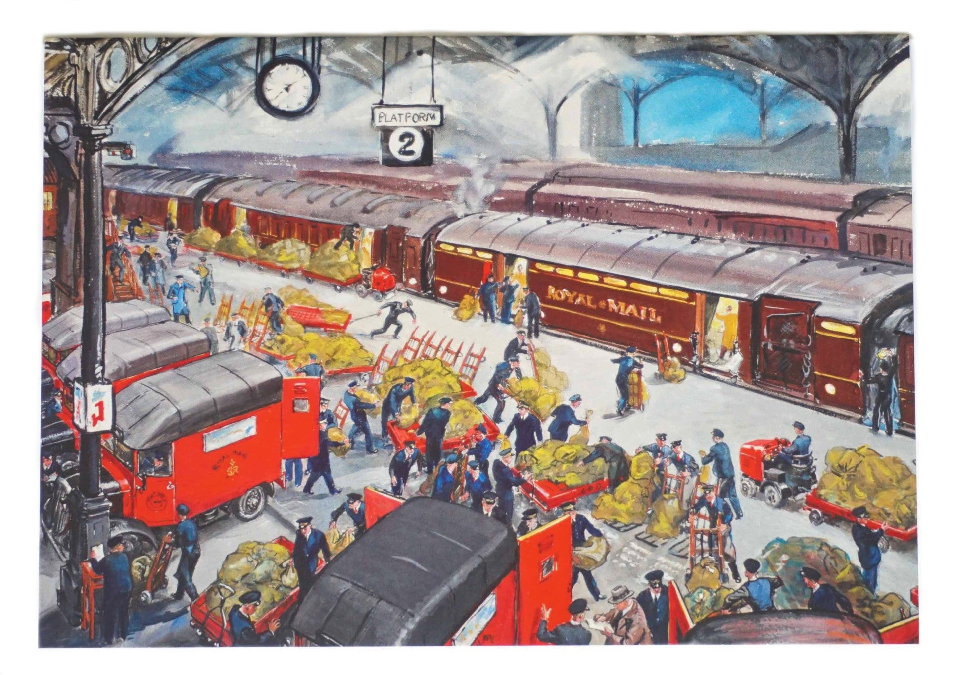 London Loading Platform Greetings Card