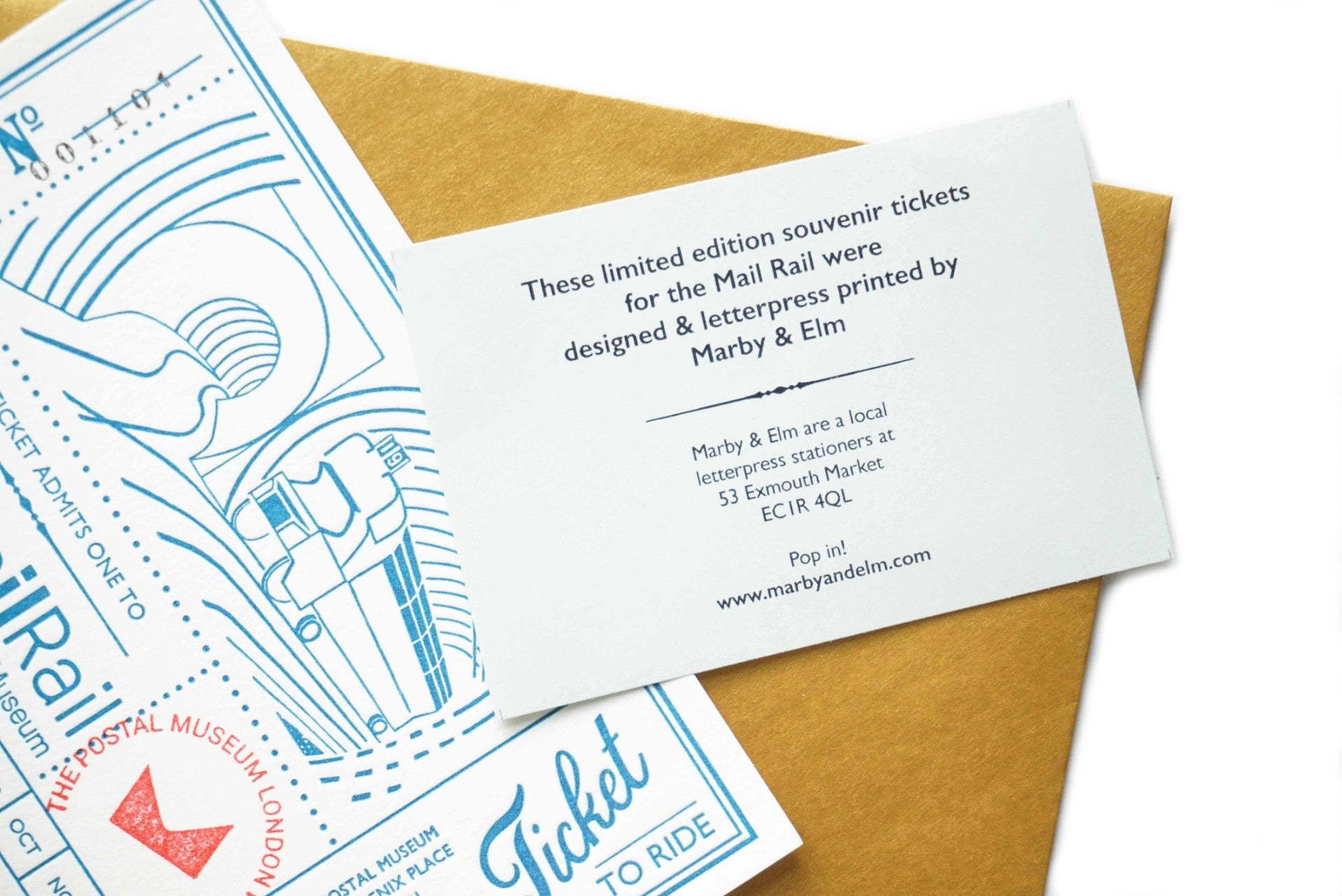 Mail Rail Souvenir ticket