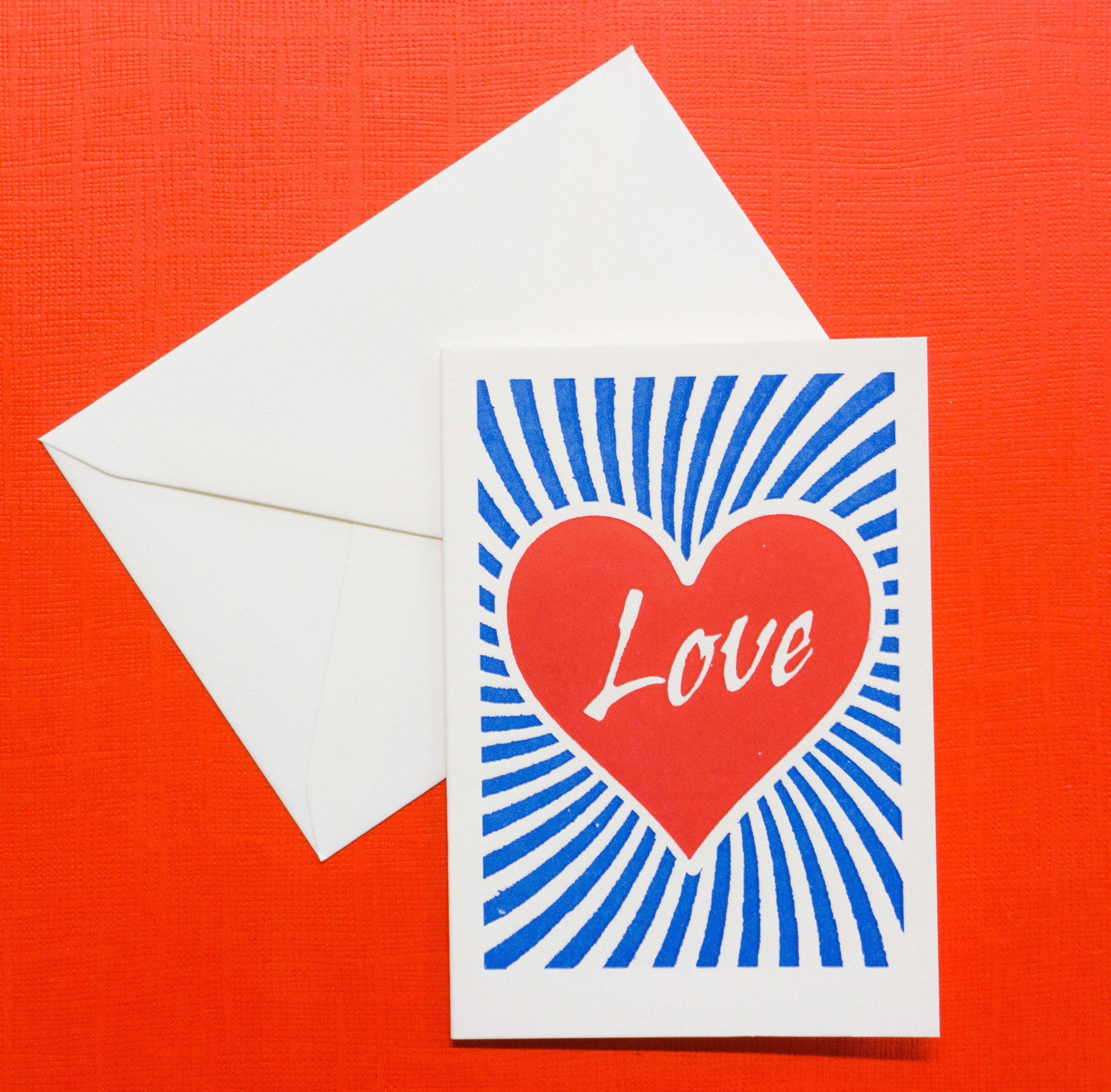 Love Heart Greetings Card