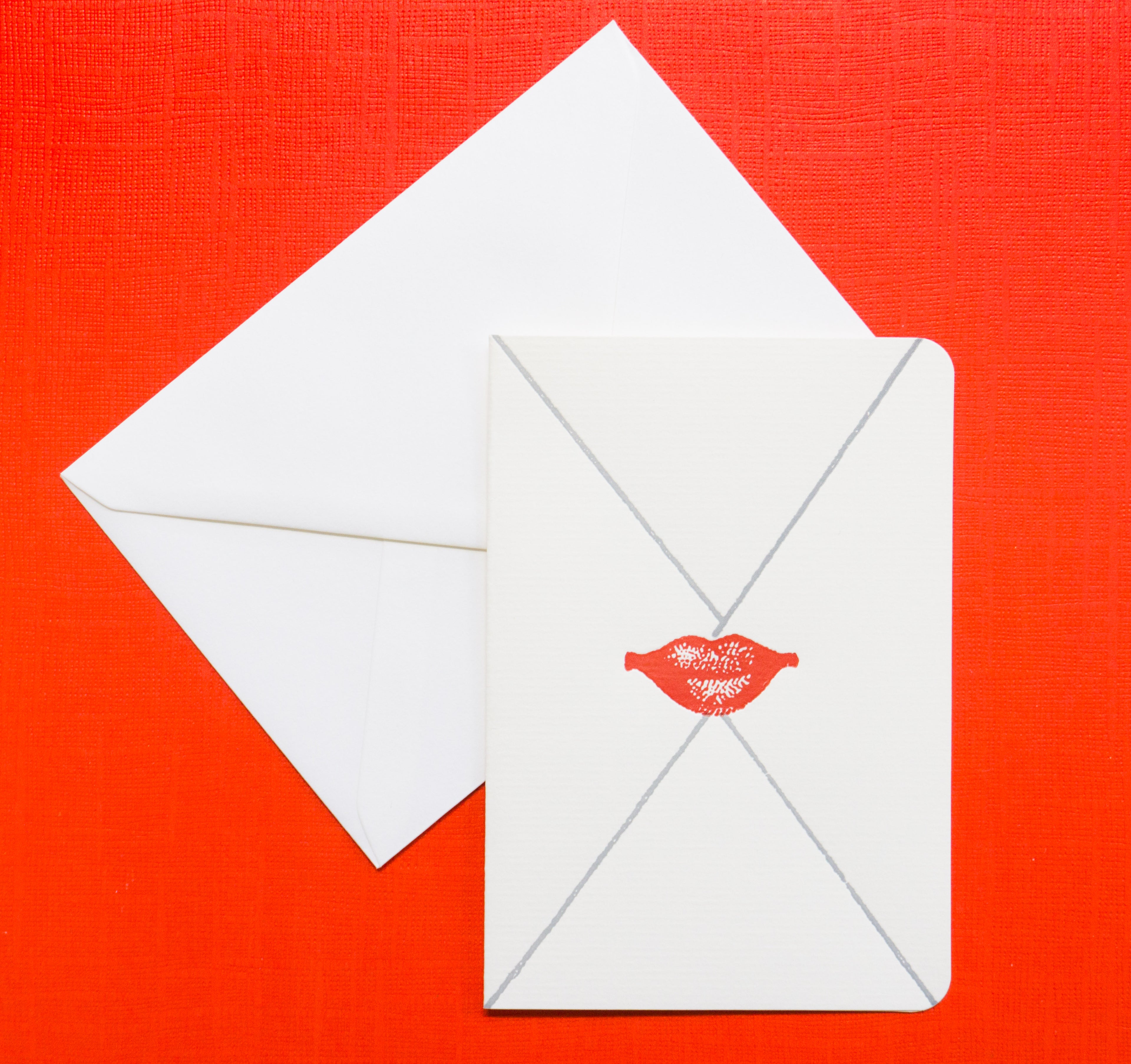 Sealed with a kiss Greetings Card
