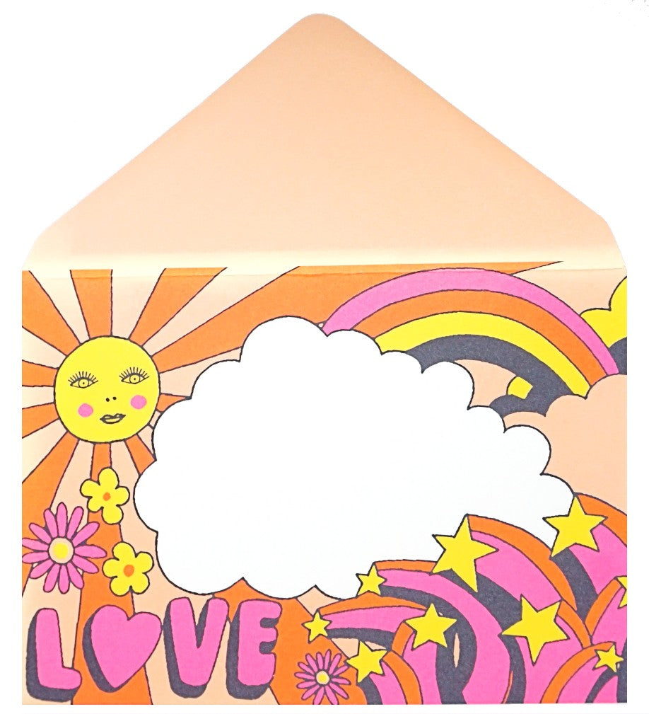 Good Vibes Greetings Card