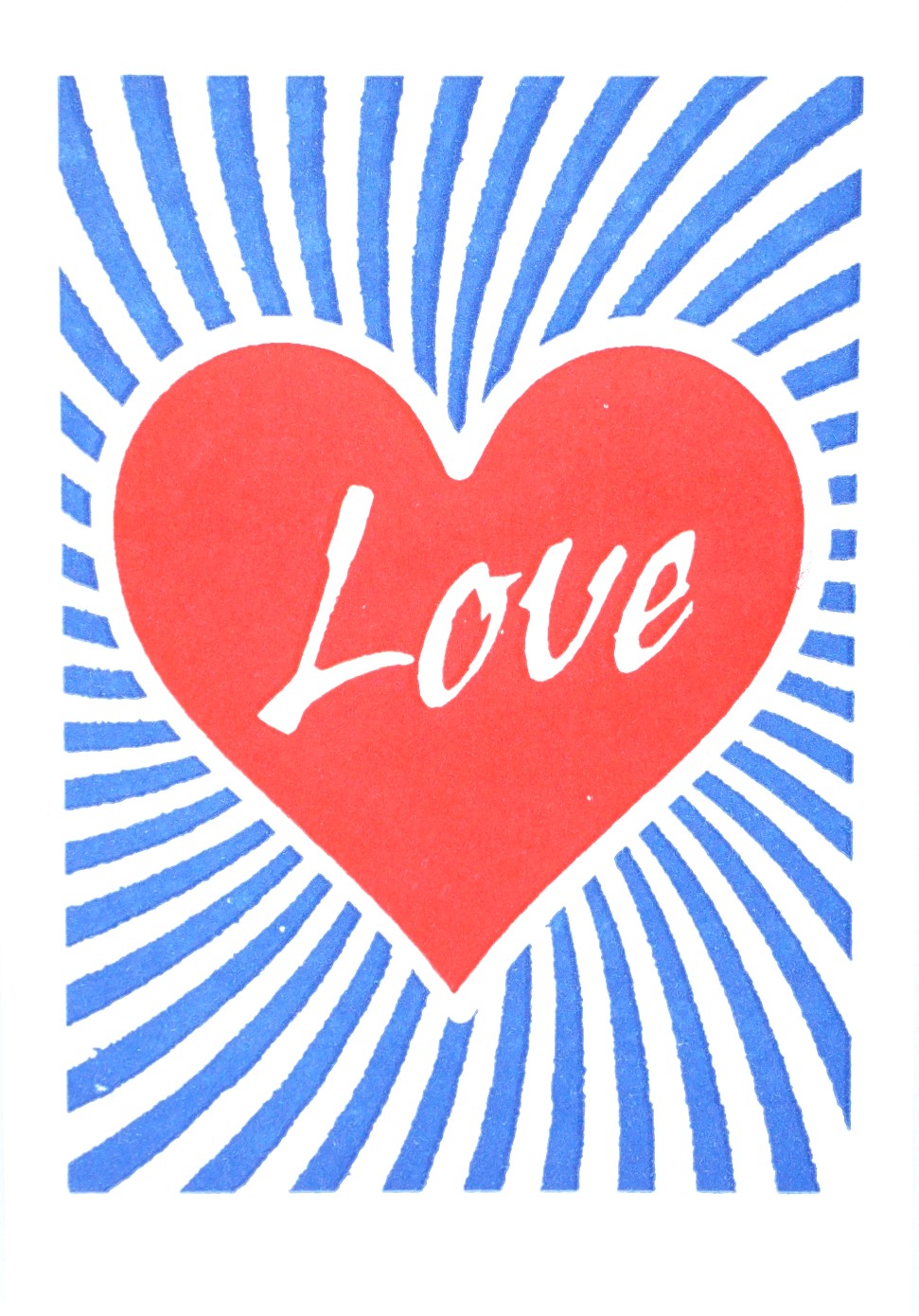 Love Heart Greetings Card