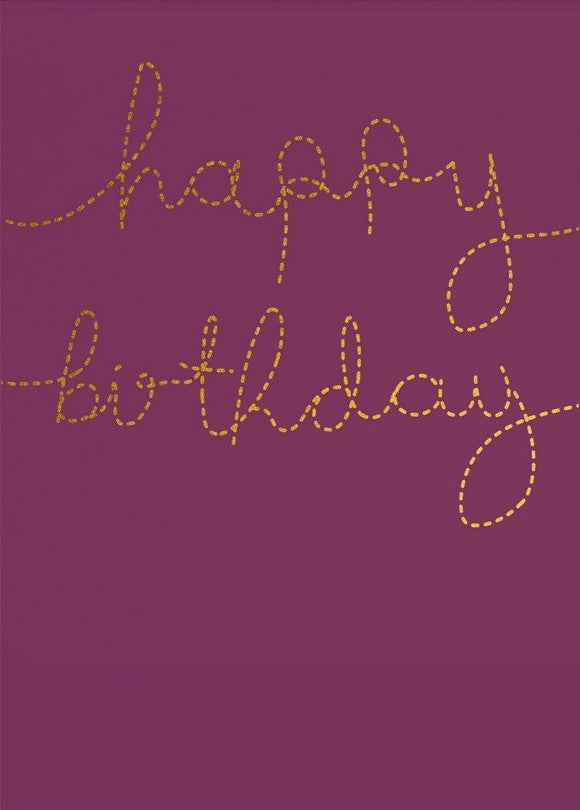 Happy Birthday Stitching Card