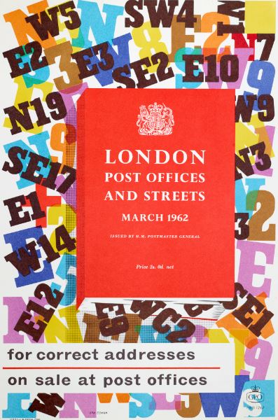 London Post Offices &amp; Streets Postcard