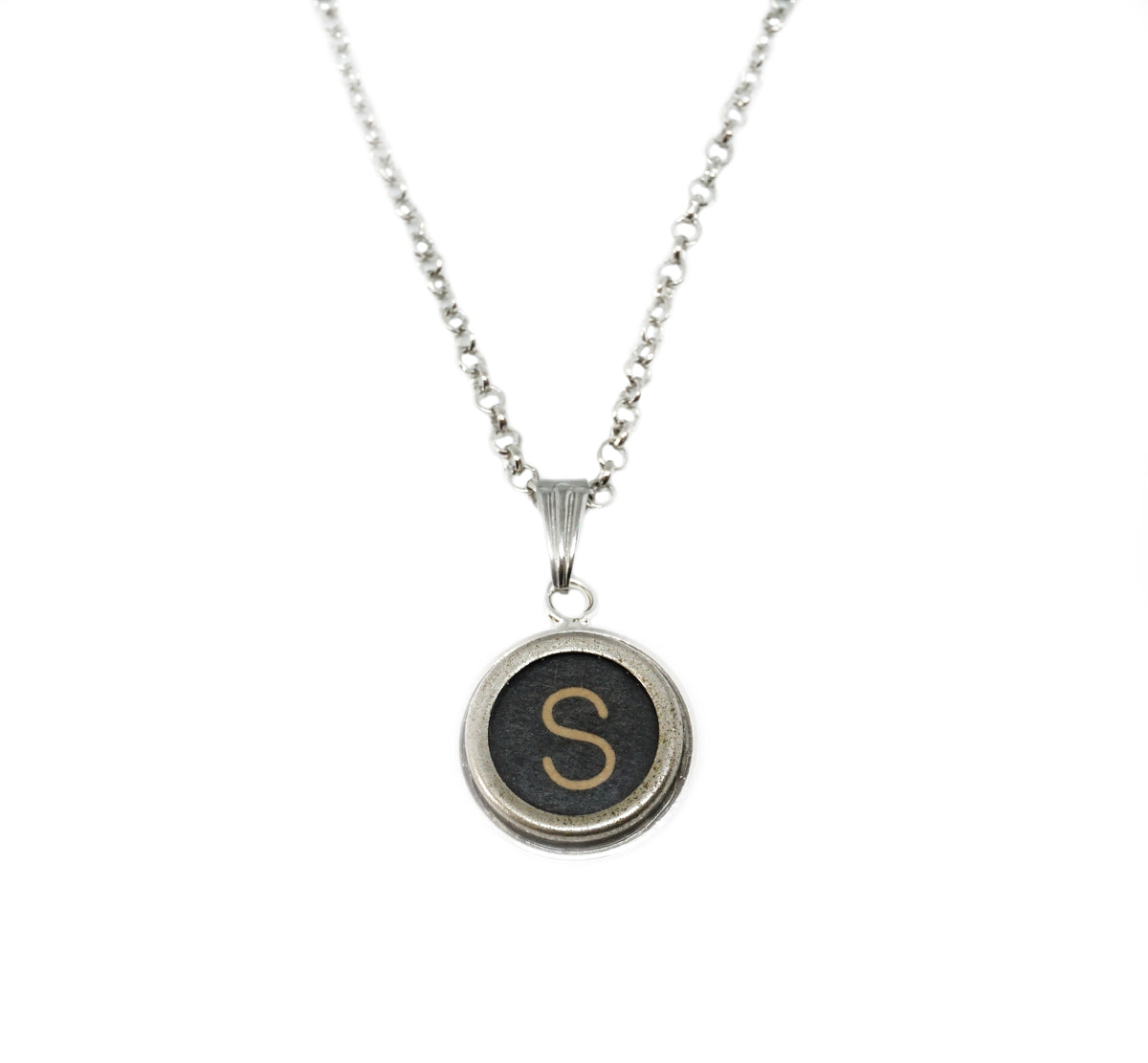 Typewriter Key Necklace