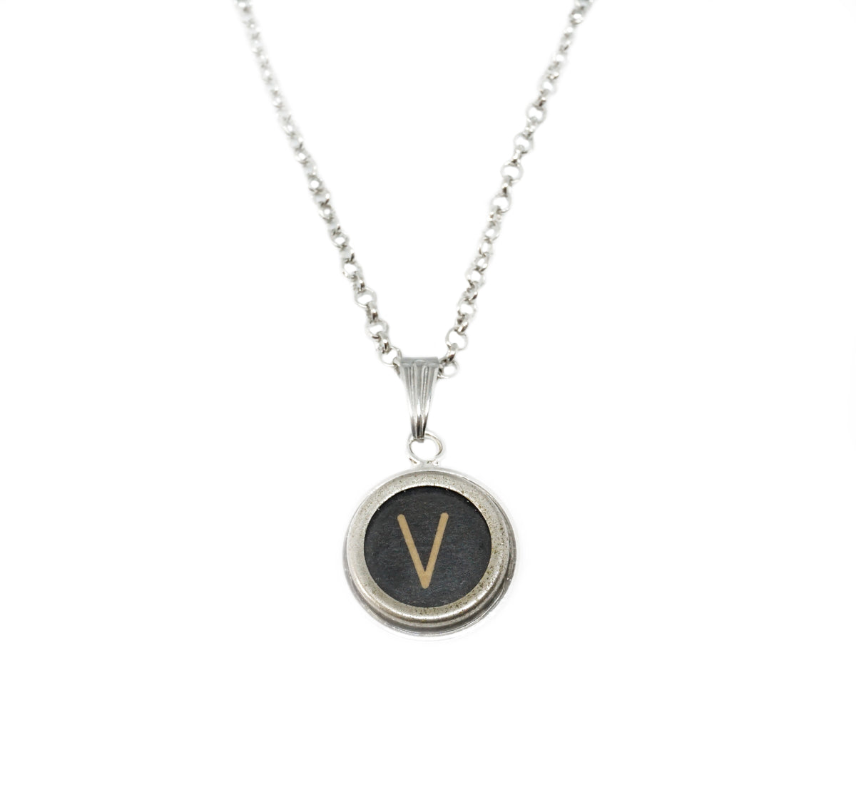 Typewriter Key Necklace