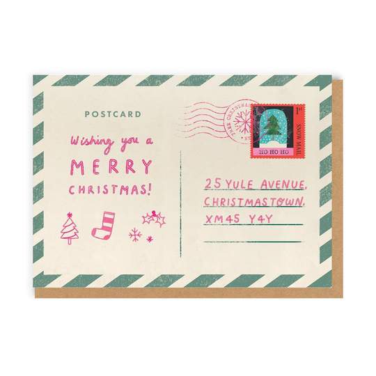 Christmas Postcard Card