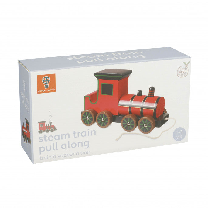 Wooden pull along Steam Train