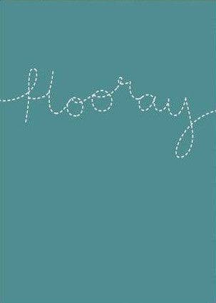 Hooray Greetings Card