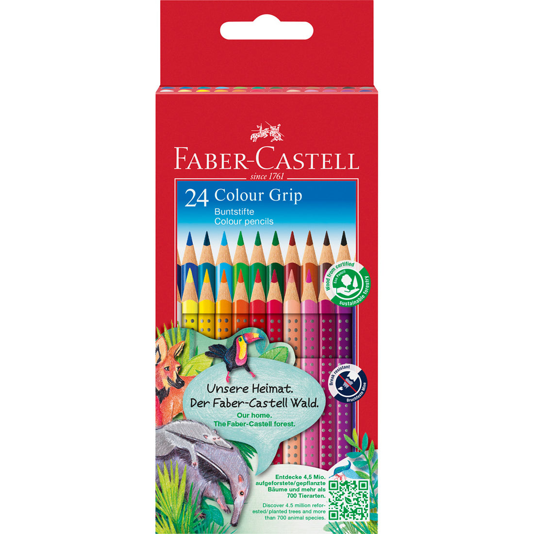 Faber-Castell - Colour Grip Pencils, Set of 24
