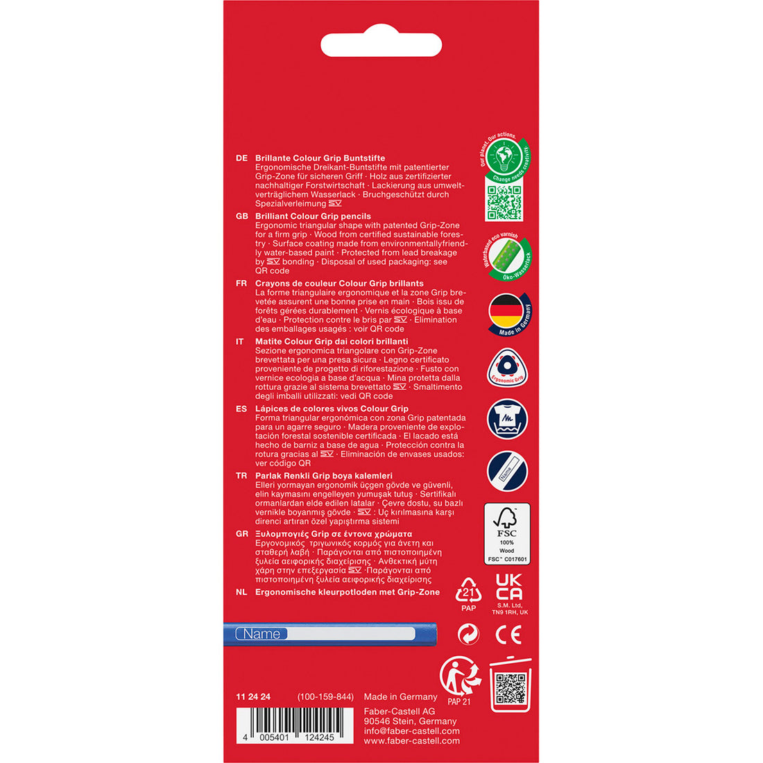 Faber-Castell - Colour Grip Pencils, Set of 24