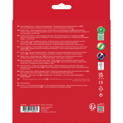 Faber-Castell - Classic Colour Pencils, Set of 24