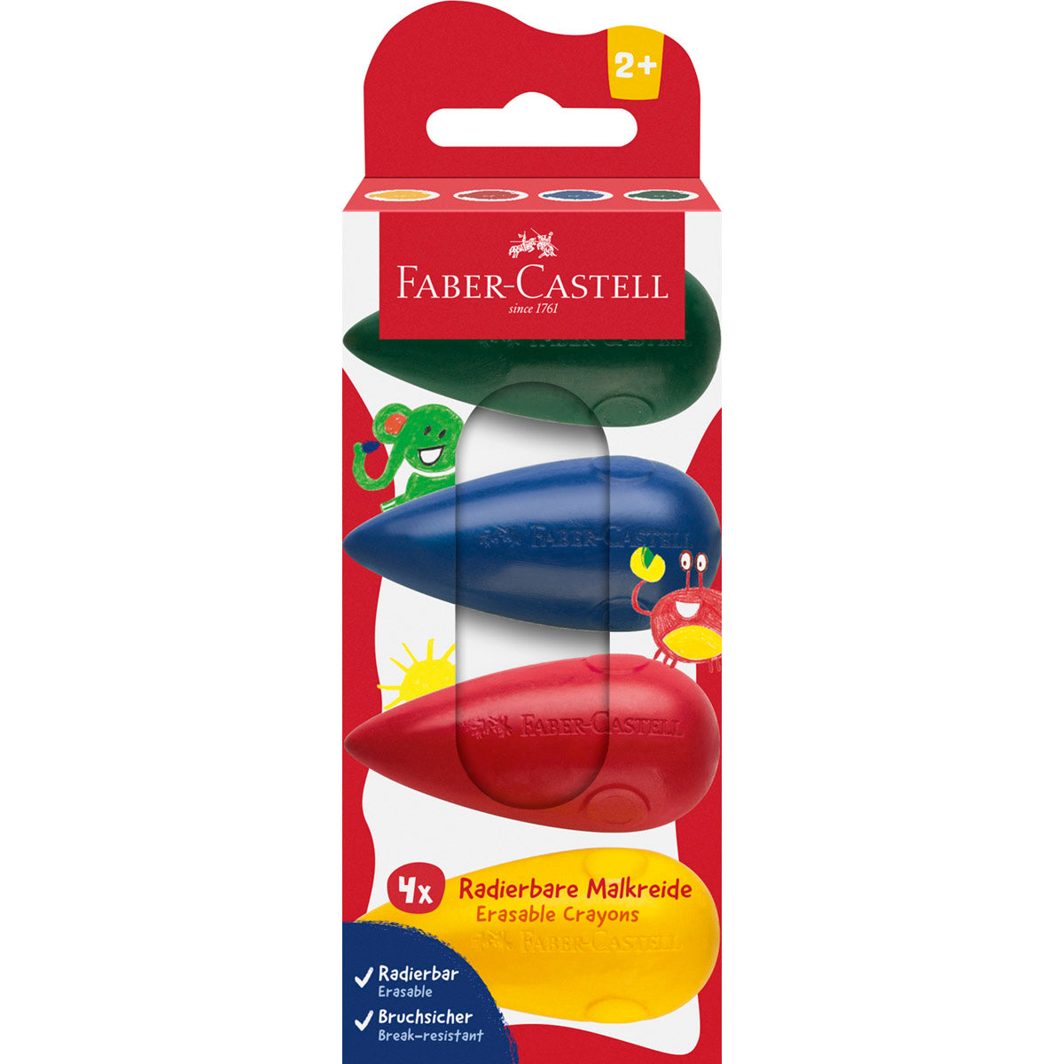 Faber-Castell - Bulb Crayons for Smaller Hands, Set of 4