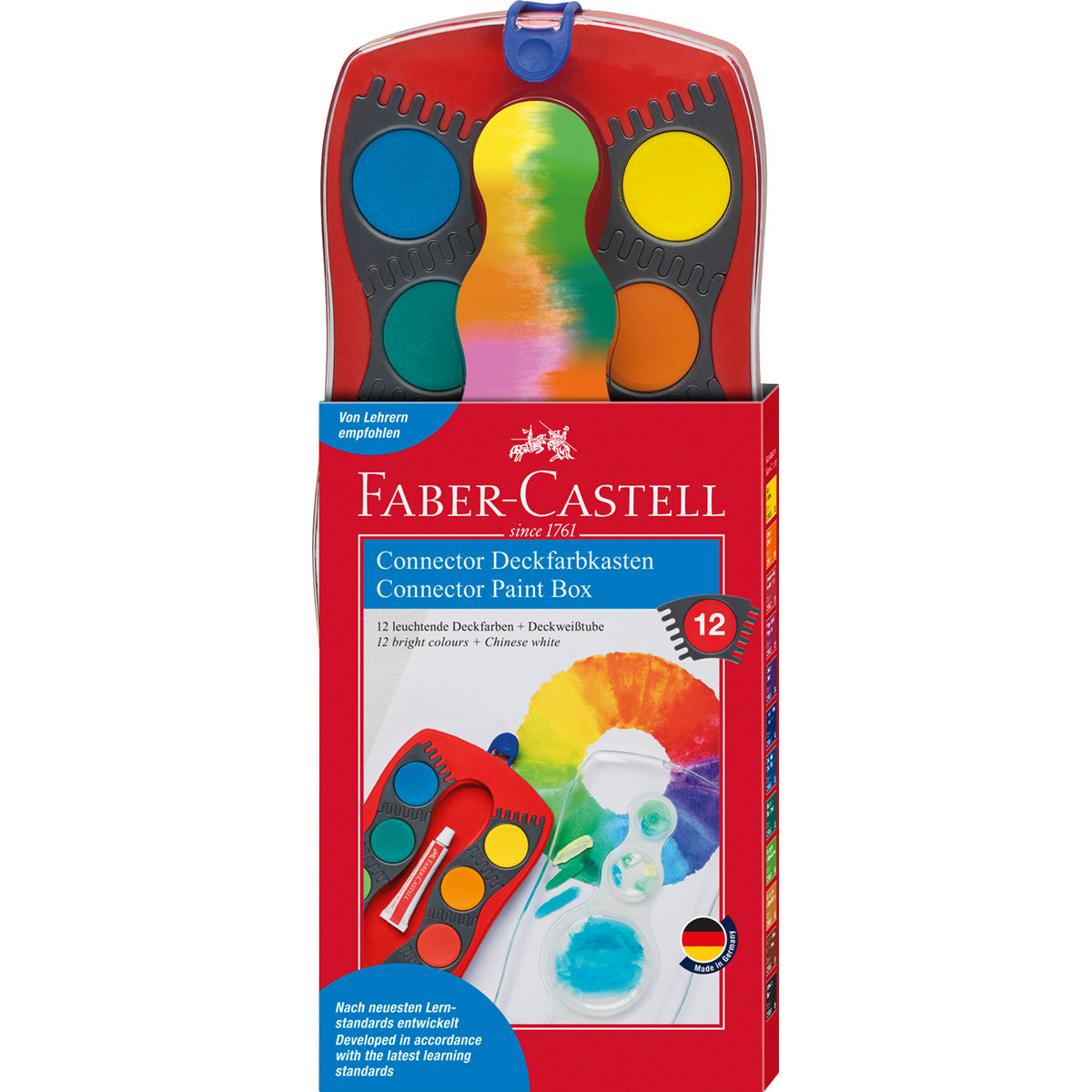 Faber-Castell - Connector Paints, Set of 12, Red