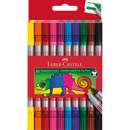 Faber-Castell - Double-End Fibre tips, Set of 10