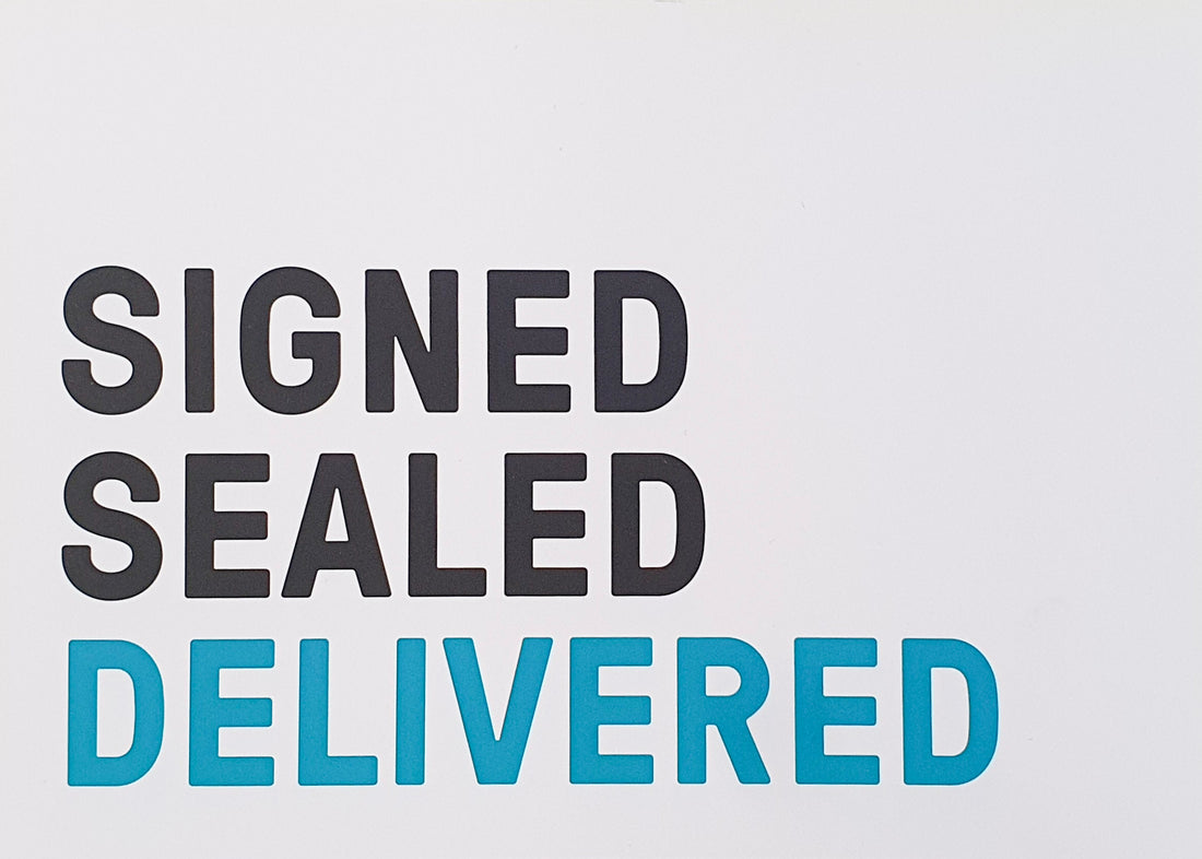 Signed, Sealed, Delivered Postcard