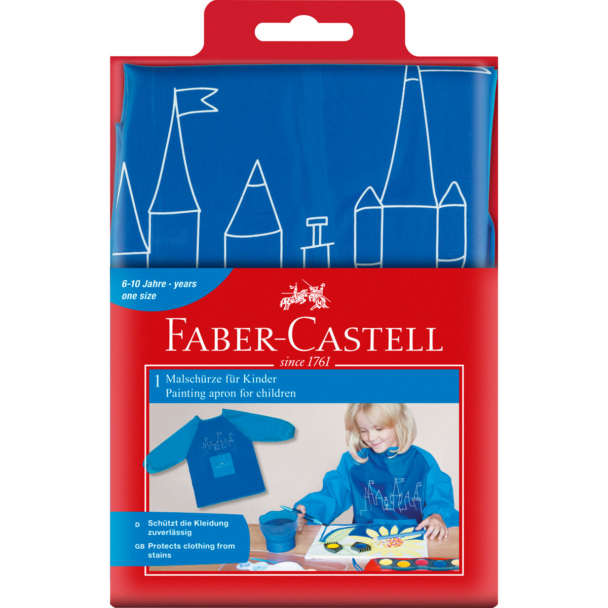 Faber-Castell - Craft Apron for Young Artists, Blue