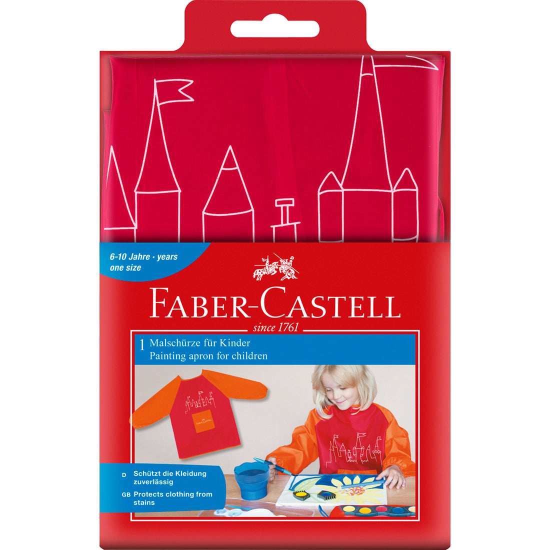 Faber-Castell - Craft Apron for Young Artists, Red