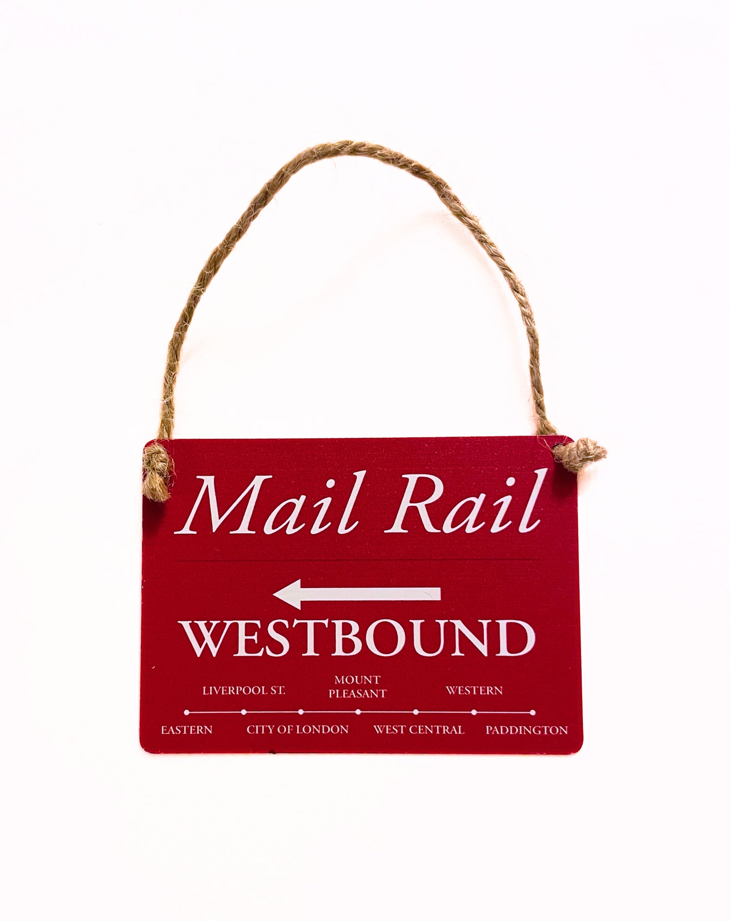 Mail Rail Westbound Signs