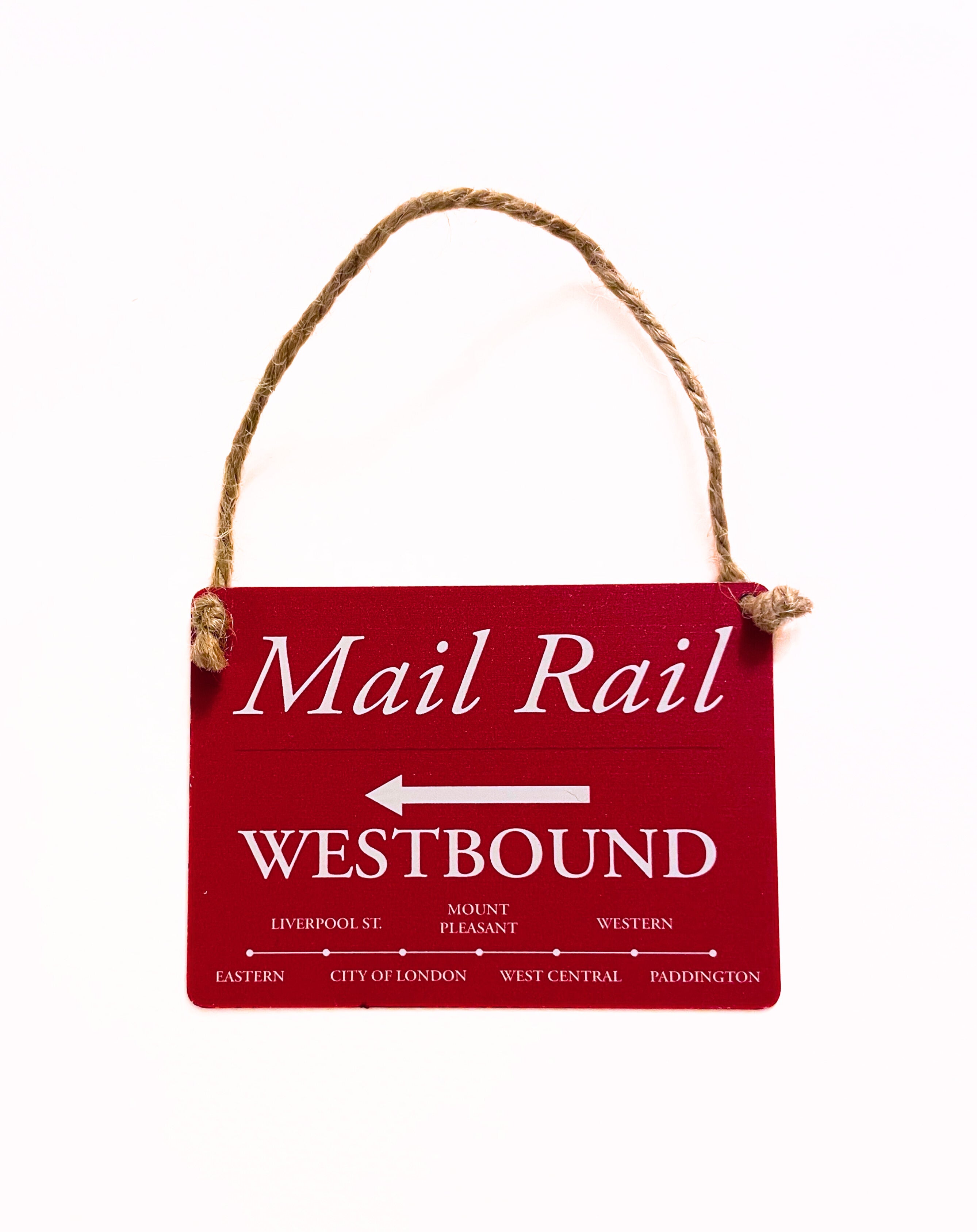 Mail Rail Westbound Signs