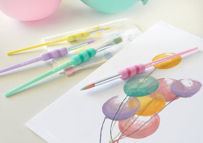 Faber-Castell - Paint Brushes, Set of 4, Pastel