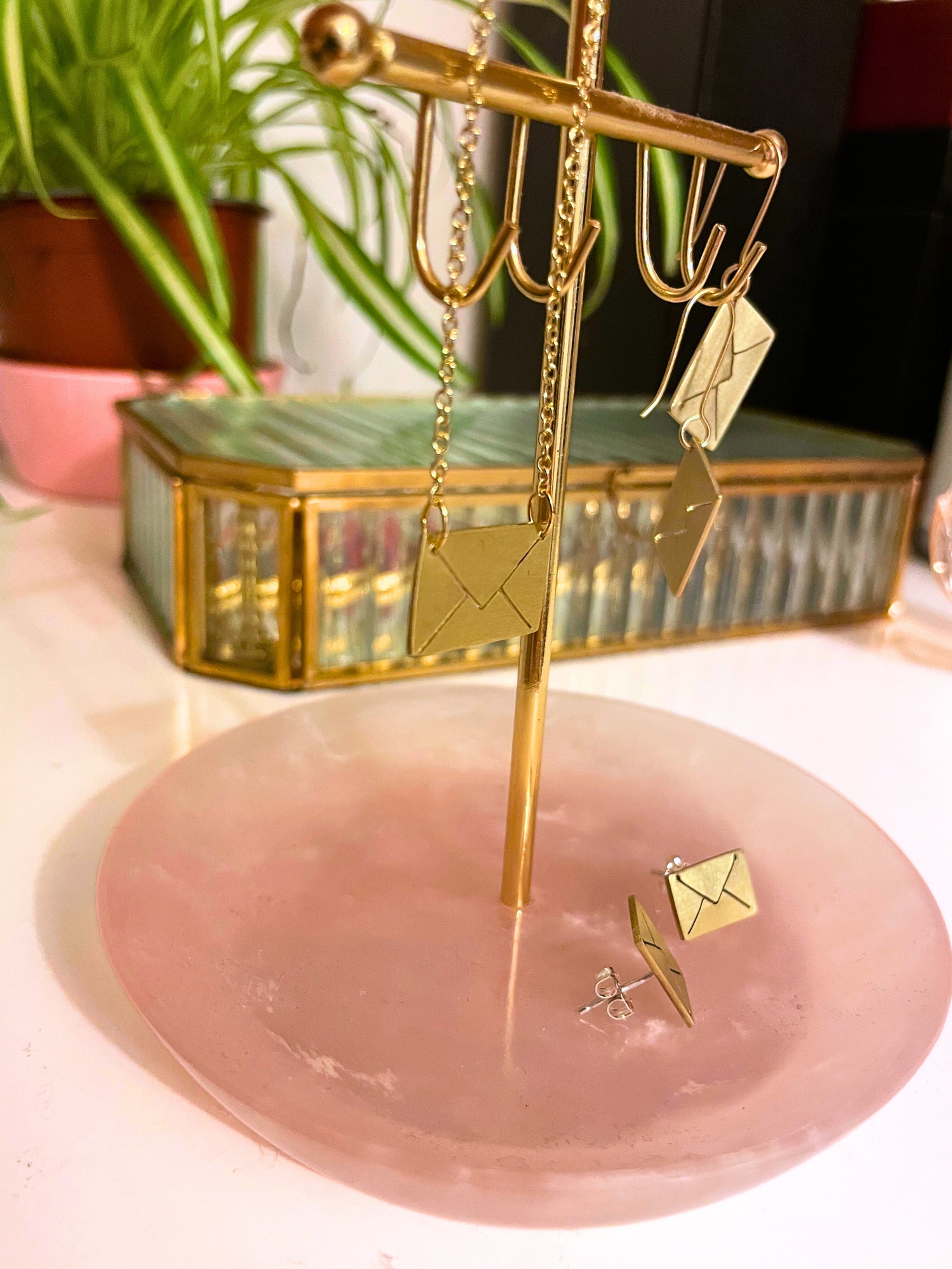 Envelope Stud Earrings