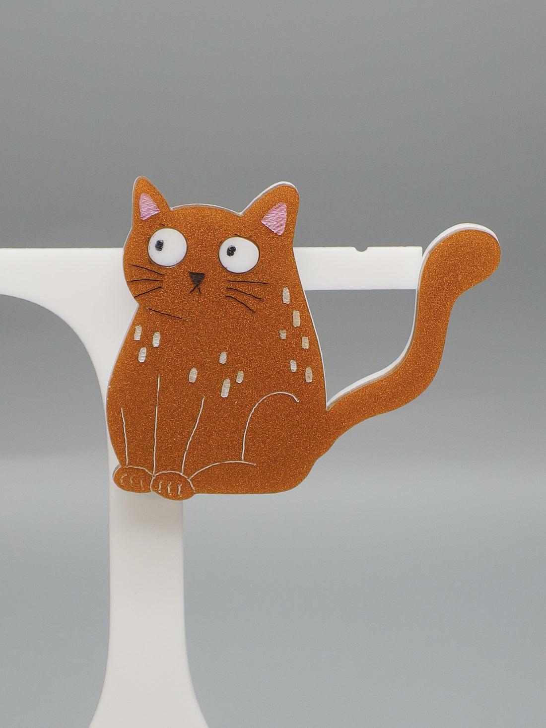 Amber Joy Cat Brooch