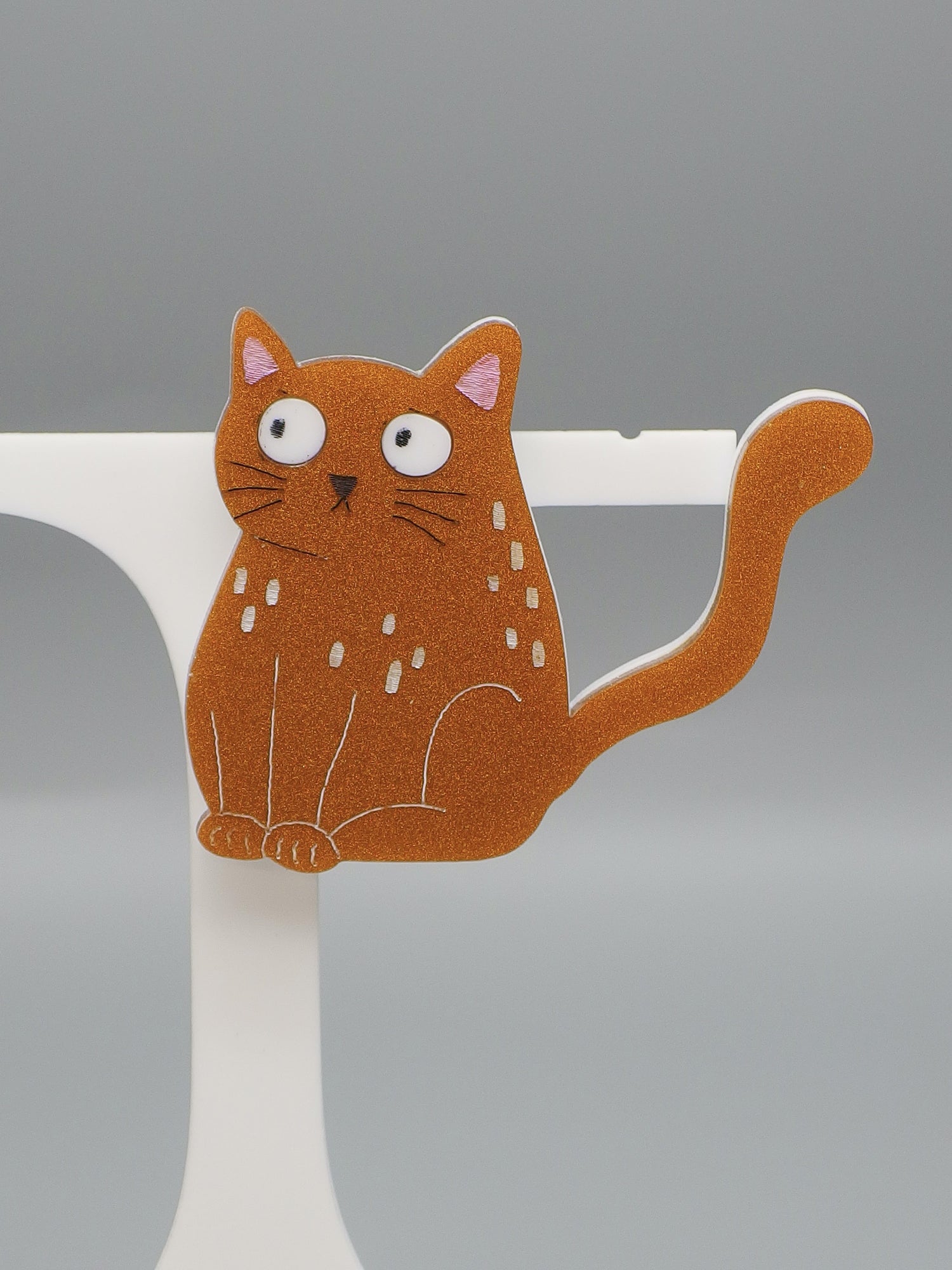 Amber Joy Cat Brooch