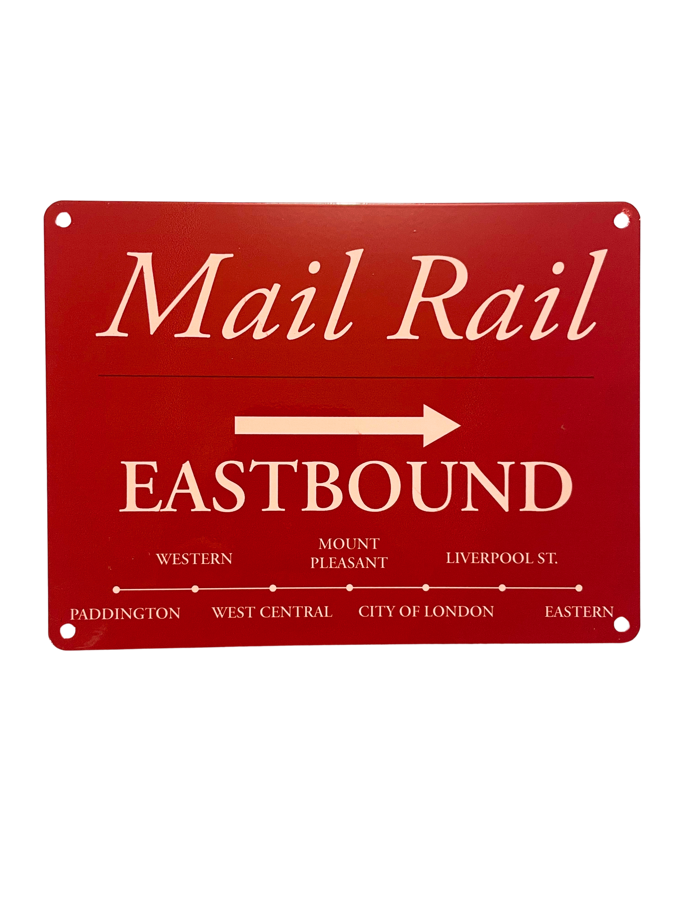 Mail Rail Eastbound Signs