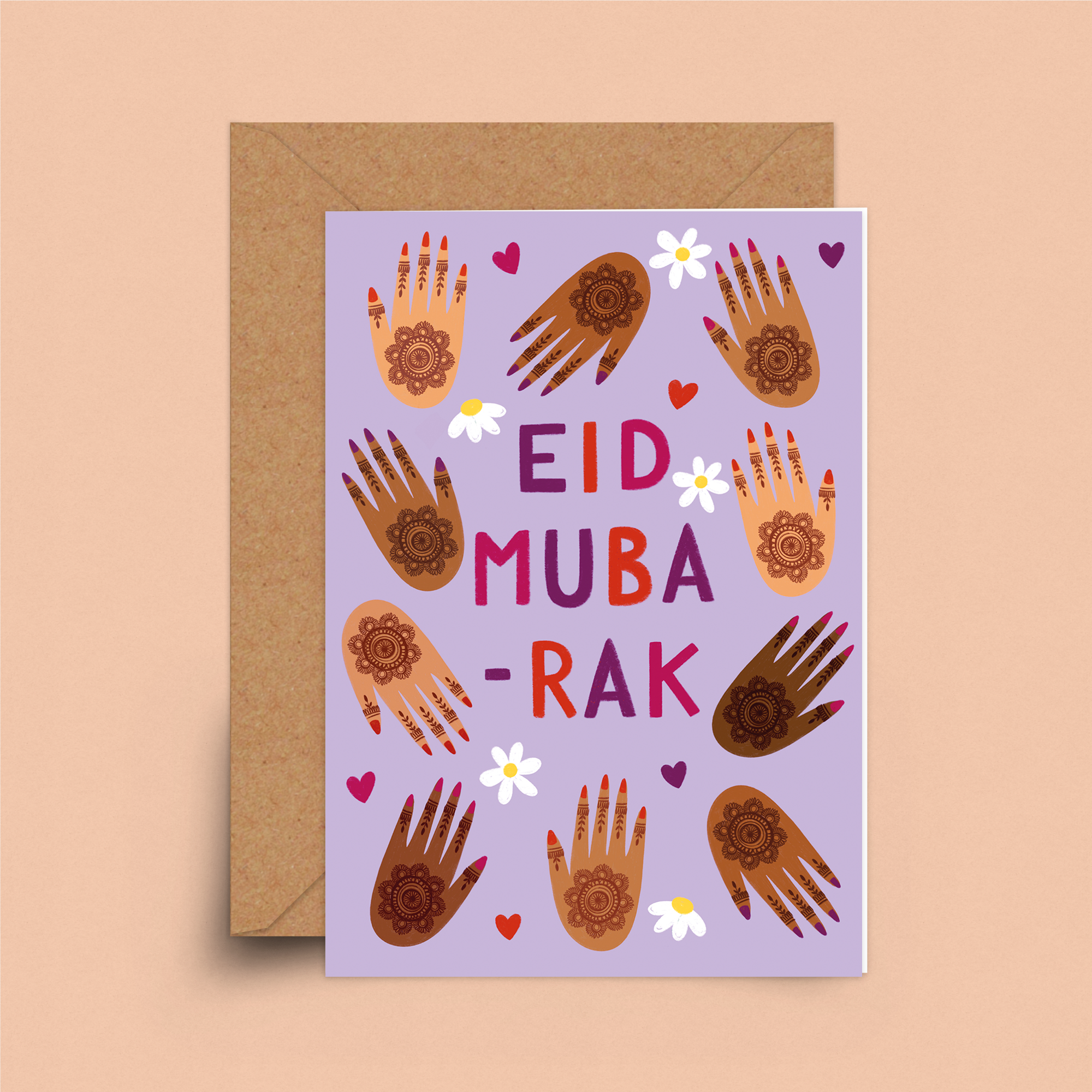 Eid Henna Greetings Card