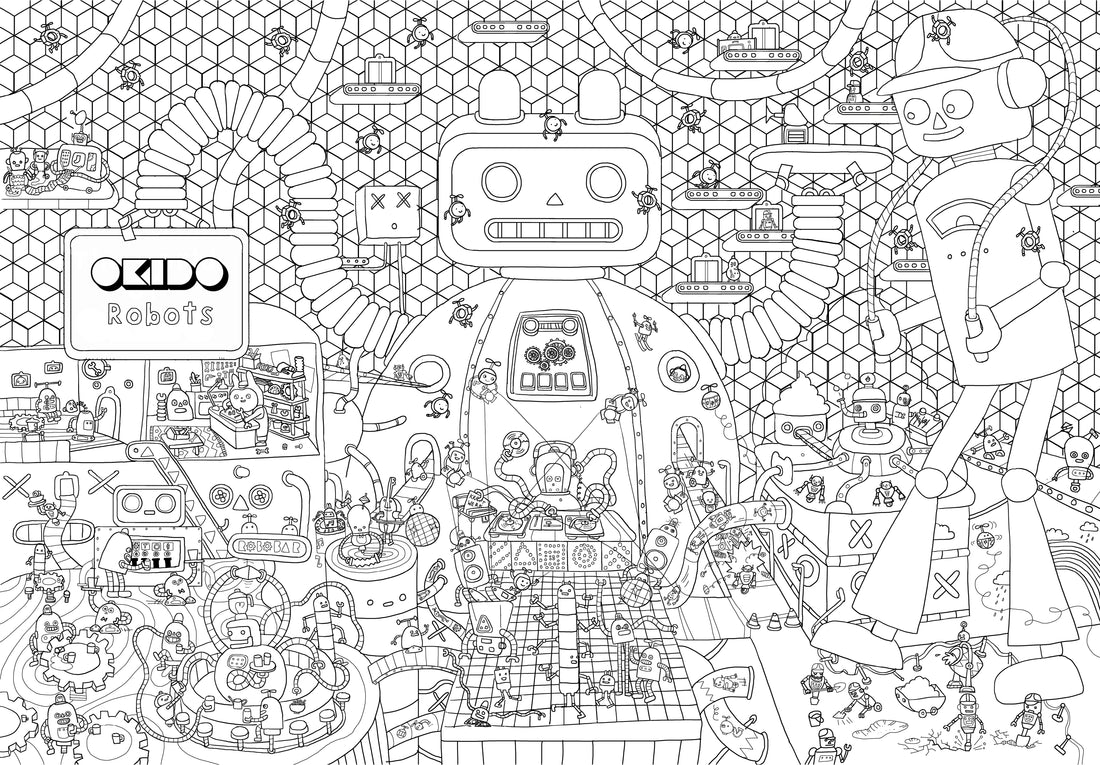 OKIDO Colour-In Poster