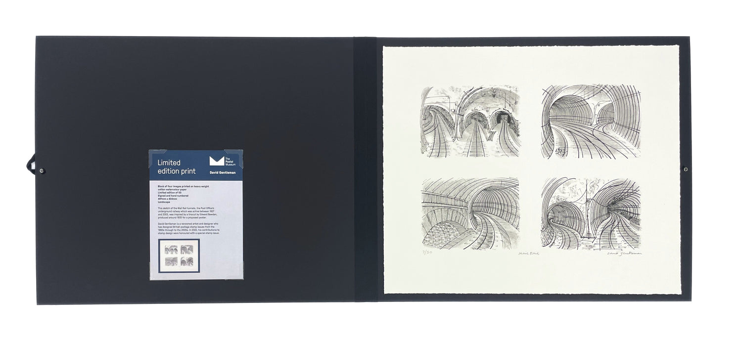 Limited Edition David Gentleman Mail Rail Print
