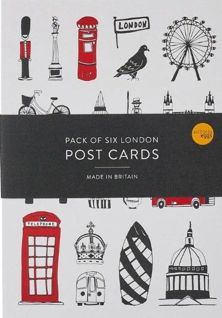 Victoria Eggs London Icons Pack of Six London Post Cards