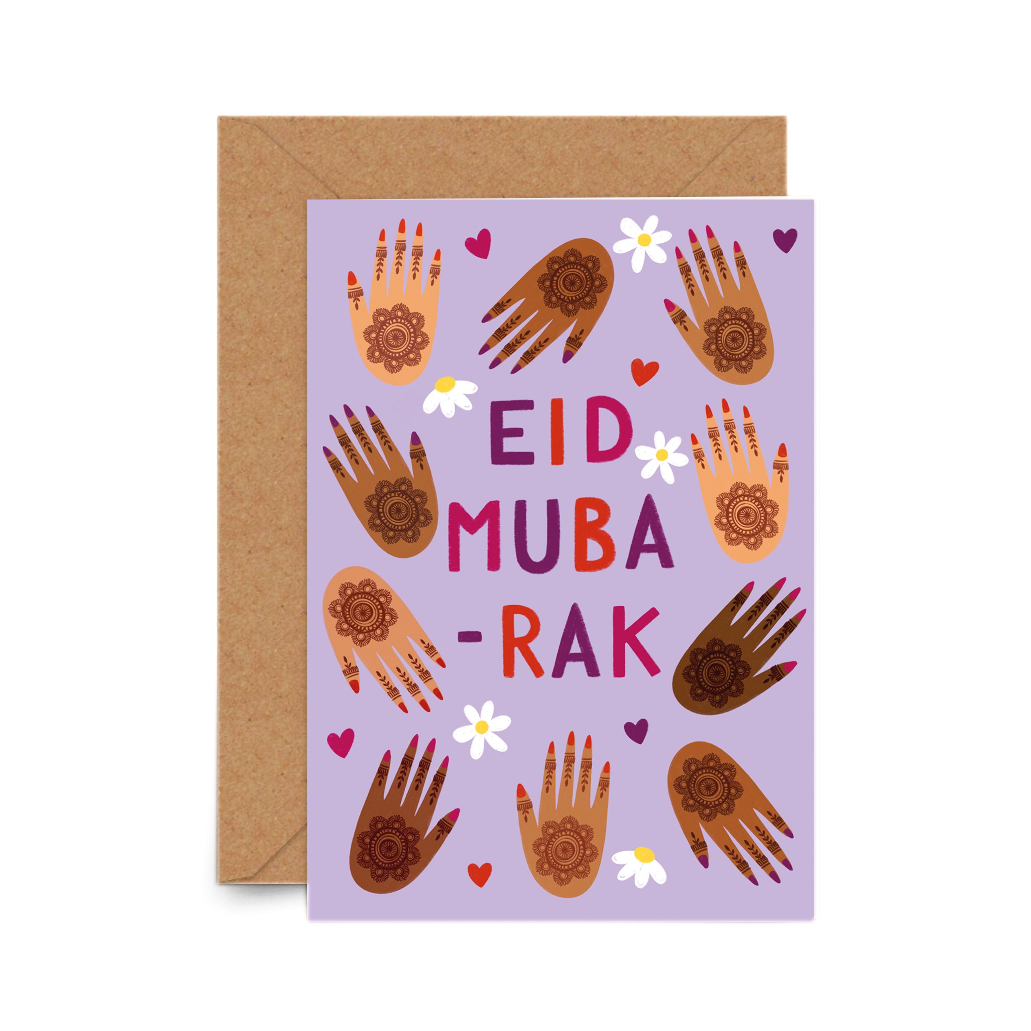 Eid Henna Greetings Card